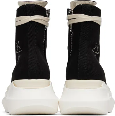 Rick Owens Drkshdw Black Hollywood Abstract Sneak Sneakers In Black