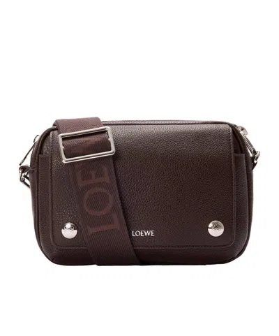 Loewe Small Pebble Messenger Bag In Supple Grained Calfskin