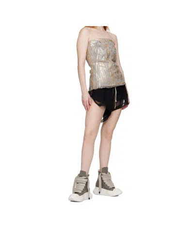 Rick Owens Drkshdw Round Toe High Top Casual Shoes