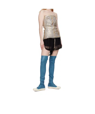 Rick Owens Drkshdw Round Toe Boots