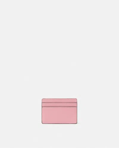 Versace Logo Card Holder In Pink