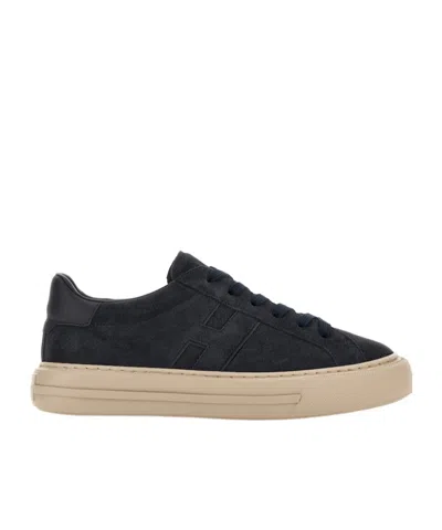 Hogan H691 Lace-up Sneakers With Embossed Branding And Memory Foam Insole
