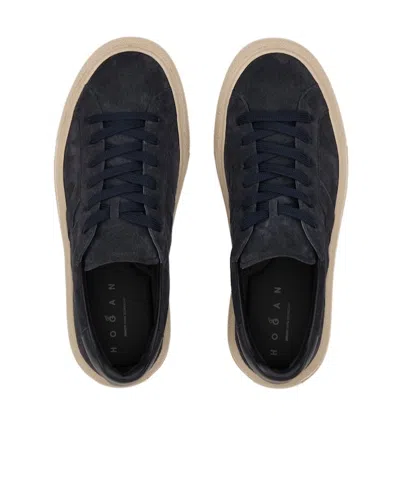 Hogan H691 Lace-up Sneakers With Embossed Branding And Memory Foam Insole