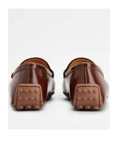 Tod's Round-head Casual Shoes In Burgundy