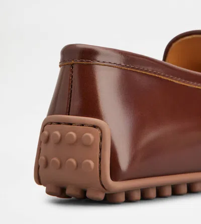 Tod's Round-head Casual Shoes In Burgundy