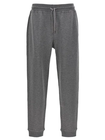 Brunello Cucinelli Cotton Blend Joggers Pants Gray In Gray