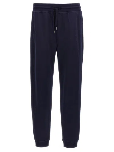 Brunello Cucinelli Cotton Blend Joggers Pants Blue In Blue