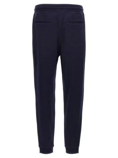 Brunello Cucinelli Cotton Blend Joggers Pants Blue In Blue