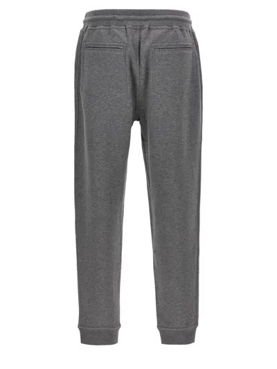 Brunello Cucinelli Cotton Blend Joggers Pants Gray In Gray