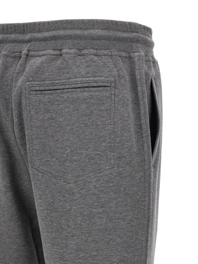 Brunello Cucinelli Cotton Blend Joggers Pants Gray In Gray