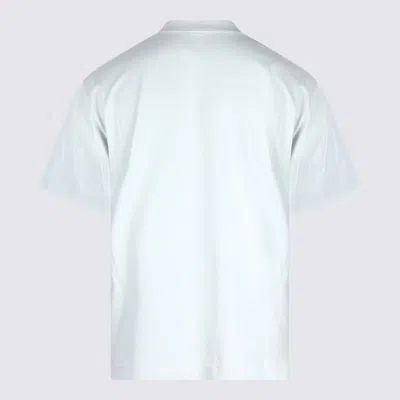 Balenciaga Cotton Tshirt With Logo Print In White