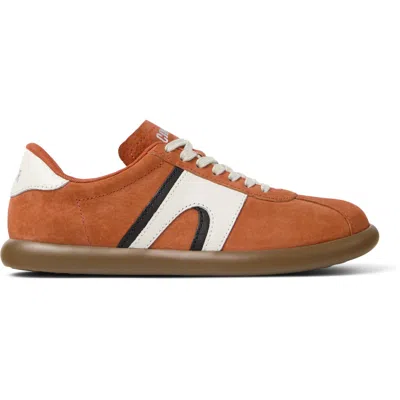 Camper Pelotas Soller Leather Sneakers In Orange