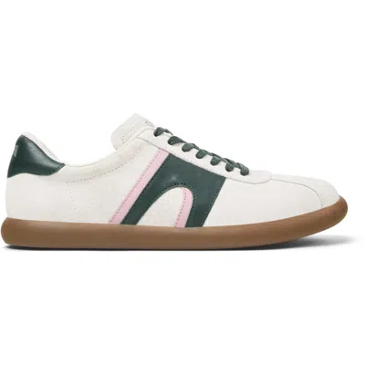 Camper Pelotas Soller Leather Sneakers In White