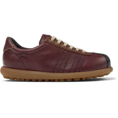 Camper Pelotas Leather Panelled Lace-up Sneakers In Brown