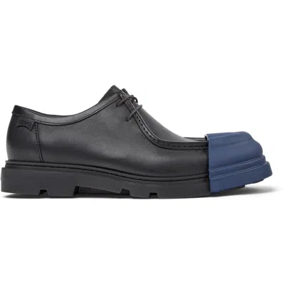 Camper Junction Leather Rubber-toe Cap Shoes In Black