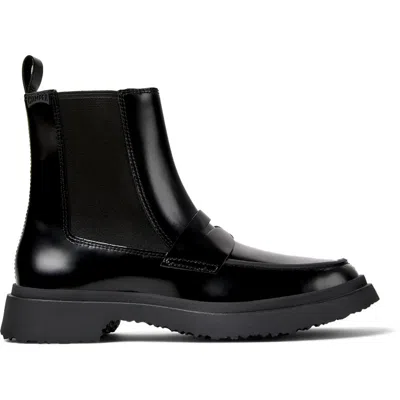 Camper Walden Loafer Chelsea Boot In Black