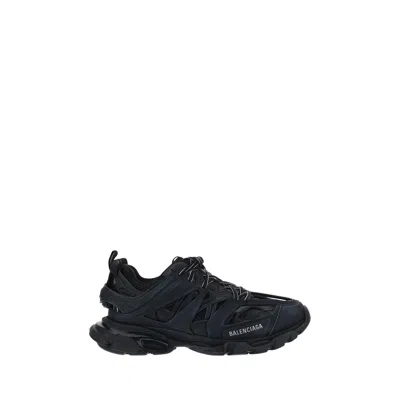 Balenciaga Track Rubber And Mesh Sneakers In Black