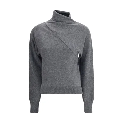 Tom Ford Wrap Collar Cashmere Blend Sweater