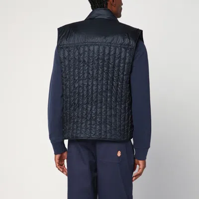 Moncler X Gilga Farm By Donald Glover Tangerine Padded Vest In Blue Nylon