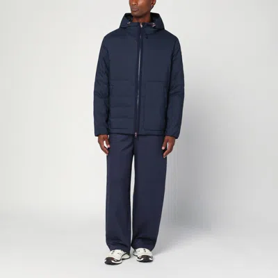Moncler X Gilga Farm By Donald Glover Caracara Puffer Jacket In Blue Cotton Blend