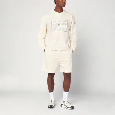 Moncler X Gilga Farm By Donald Glover Men's Ivory Cotton Sweatshirt