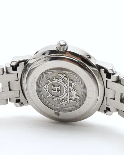 Pre-owned Hermes Hermès Clipper 24m Ref Cl4.210 Watch