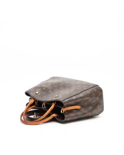 Pre-owned Louis Vuitton Monogram Montaigne Mm Bag In Brown