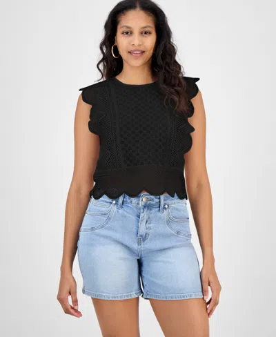 And Now This Women's Lace-trim Scalloped Tank, Exclusively At Macy's