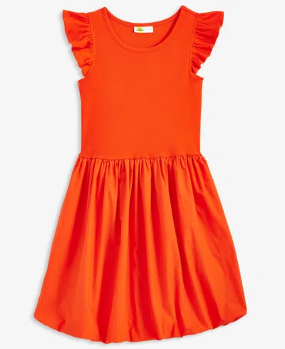 Epic Threads Little & Big Girls Rib Bubble-hem Dress, Exclusively At Macy's In Red