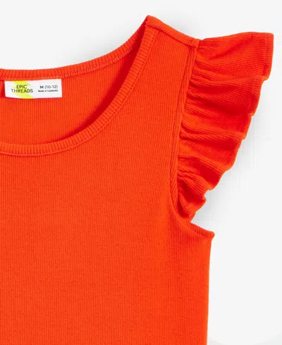 Epic Threads Little & Big Girls Rib Bubble-hem Dress, Exclusively At Macy's In Red