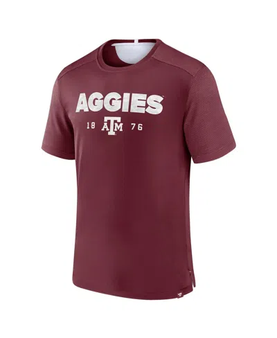 Fanatics Men's Maroon Texas A&m Aggies Defender Rush T-shirt In Burgundy