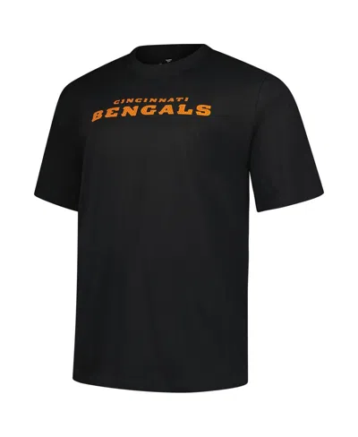 Fanatics Men's Black Cincinnati Bengals Big Tall Number One Dad T-shirt In Black