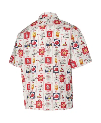 Reyn Spooner Men's White St. Louis Cardinals Champions Scenic Button-up Shirt In Multi