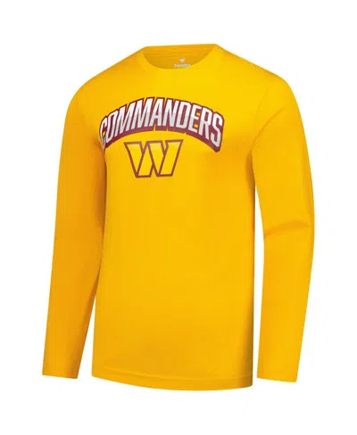 Fanatics Men's Gold Washington Commanders Long Sleeve T-shirt In Yellow