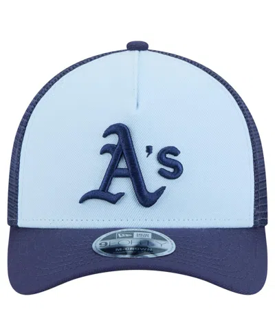 New Era Men's Light Blue/navy Athletics 2-tone Color Pack 9forty M-crown A-frame Adjustable Hat