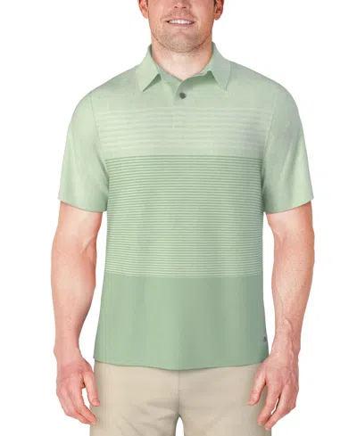 Pga Tour Men's Distressed Stripes Polo Shirt