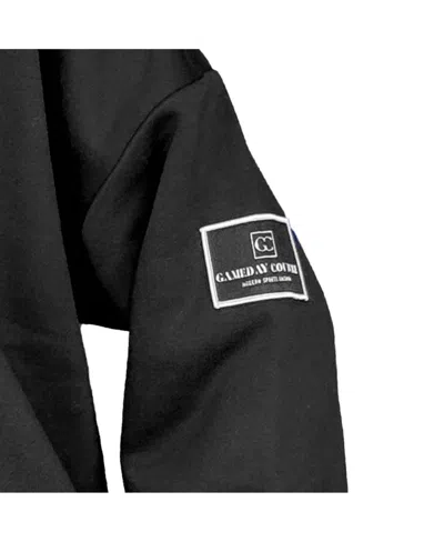 Gameday Couture Women's Black Detroit Lions Oversized Players Only Black Label Pullover Sweatshirt
