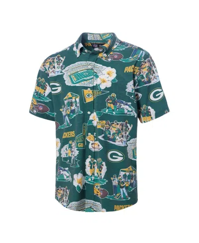 Reyn Spooner Men's Green Green Bay Packers Scenic Button-down Shirt In Green