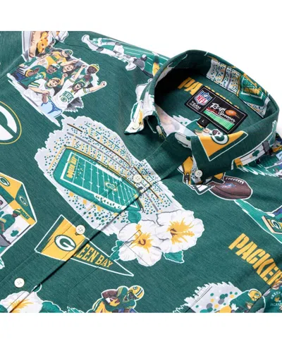 Reyn Spooner Men's Green Green Bay Packers Scenic Button-down Shirt In Green
