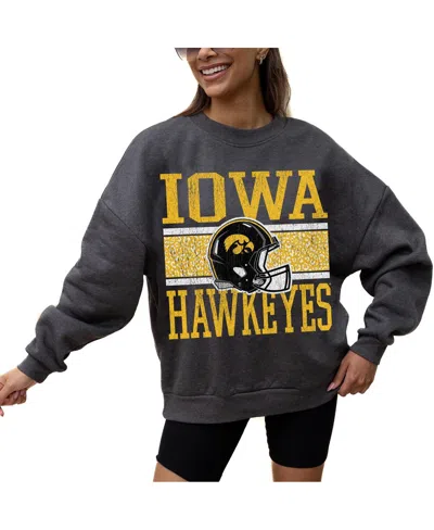 Gameday Couture Women's Charcoal Iowa Hawkeyes Premium Fleece Pullover Sweatshirt