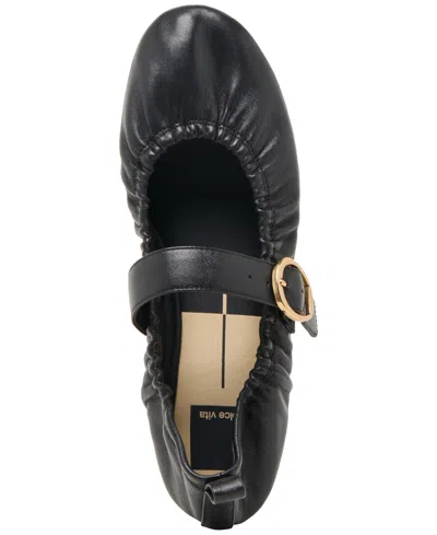 Dolce Vita Caely Ballet Flats Black Leather