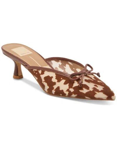 Dolce Vita Women's Cleo Bow Slip-on Kitten-heel Mules