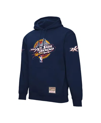 Mitchell & Ness Men's And Women's Navy 2000 Nba All-star Game Pullover Hoodie