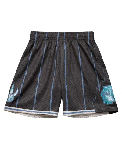Mitchell & Ness Men's Black Toronto Raptors 1998-99 Hardwood Classics Tie-dye Swingman Shorts
