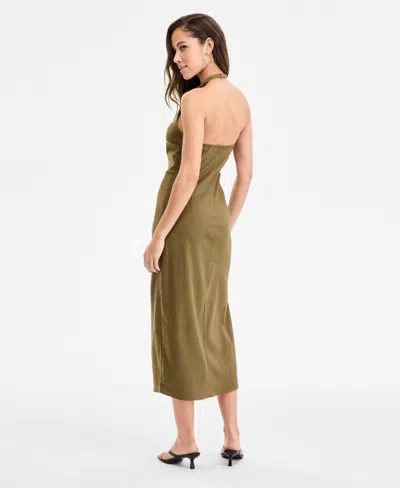 Bar Iii Women's Twist-front Midi Dress, Exclusively At Macy's