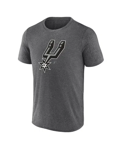 Fanatics Men's Heather Charcoal San Antonio Spurs Iconic Overtime T-shirt