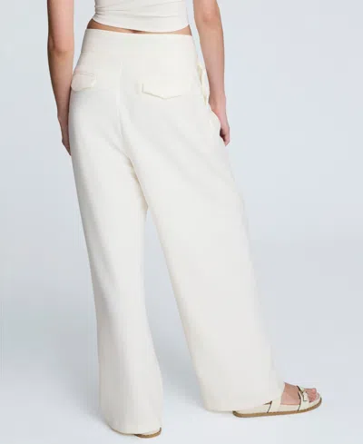 Kenneth Cole Womens Luxe Twill Triple Pocket Vest Crisscross Front Pleated Wide Leg Pants