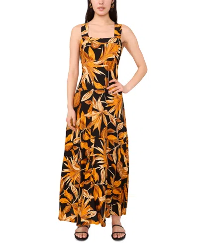 Vince Camuto Women's Printed Thick Strap Maxi Dress