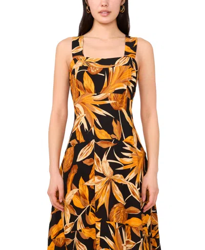 Vince Camuto Women's Printed Thick Strap Maxi Dress