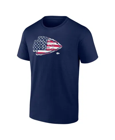 Fanatics Men's Navy Kansas City Chiefs Big Tall Americana T-shirt In Blue